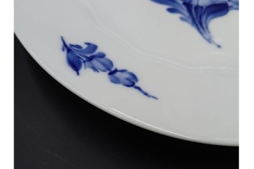 デンマーク製　ROYAL COPENHAGEN(ロイヤルコペンハーゲン)　ブルーフラワー アンギュラー　直径約26cm　プレート3枚セット　スクラッチありB級品　(R-084994)