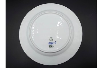 デンマーク製　ROYAL COPENHAGEN(ロイヤルコペンハーゲン)　ブルーフラワー アンギュラー　直径約26cm　プレート3枚セット　スクラッチありB級品　(R-084994)
