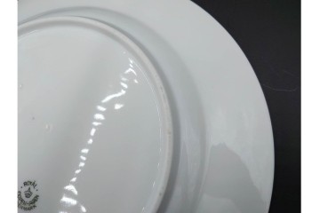 デンマーク製　ROYAL COPENHAGEN(ロイヤルコペンハーゲン)　ブルーフラワー アンギュラー　直径約26cm　プレート3枚セット　スクラッチありB級品　(R-084994)