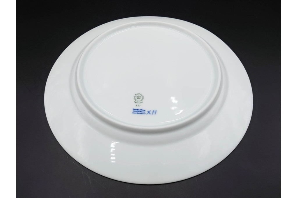 デンマーク製　ROYAL COPENHAGEN(ロイヤルコペンハーゲン)　ブルーフラワー プレイン　直径約28cm　プレート3枚セット　スクラッチありB級品　(R-084995)