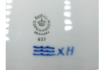 デンマーク製　ROYAL COPENHAGEN(ロイヤルコペンハーゲン)　ブルーフラワー プレイン　直径約28cm　プレート3枚セット　スクラッチありB級品　(R-084995)