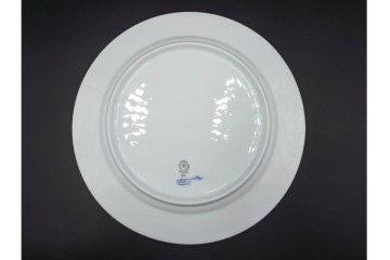 デンマーク製　ROYAL COPENHAGEN(ロイヤルコペンハーゲン)　ブルーフラワー プレイン　直径約28cm　プレート3枚セット　スクラッチありB級品　(R-084995)