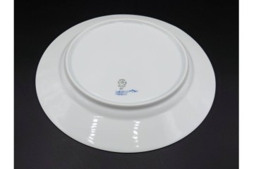 デンマーク製　ROYAL COPENHAGEN(ロイヤルコペンハーゲン)　ブルーフラワー プレイン　直径約28cm　プレート3枚セット　スクラッチありB級品　(R-084995)