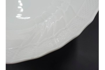 イタリア　Richard Ginori(リチャードジノリ)　ベッキオホワイト　白磁の柔らかな陰影が食卓に気品を添えるコンポート&サラダボウルセット　(R-084996)