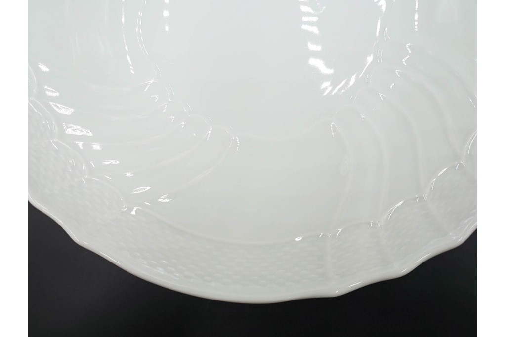 イタリア　Richard Ginori(リチャードジノリ)　ベッキオホワイト　白磁の柔らかな陰影が食卓に気品を添えるコンポート&サラダボウルセット　(R-084996)