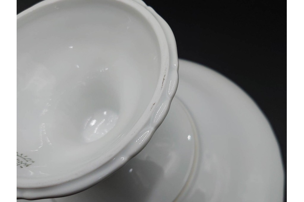 イタリア　Richard Ginori(リチャードジノリ)　ベッキオホワイト　白磁の柔らかな陰影が食卓に気品を添えるコンポート&サラダボウルセット　(R-084996)