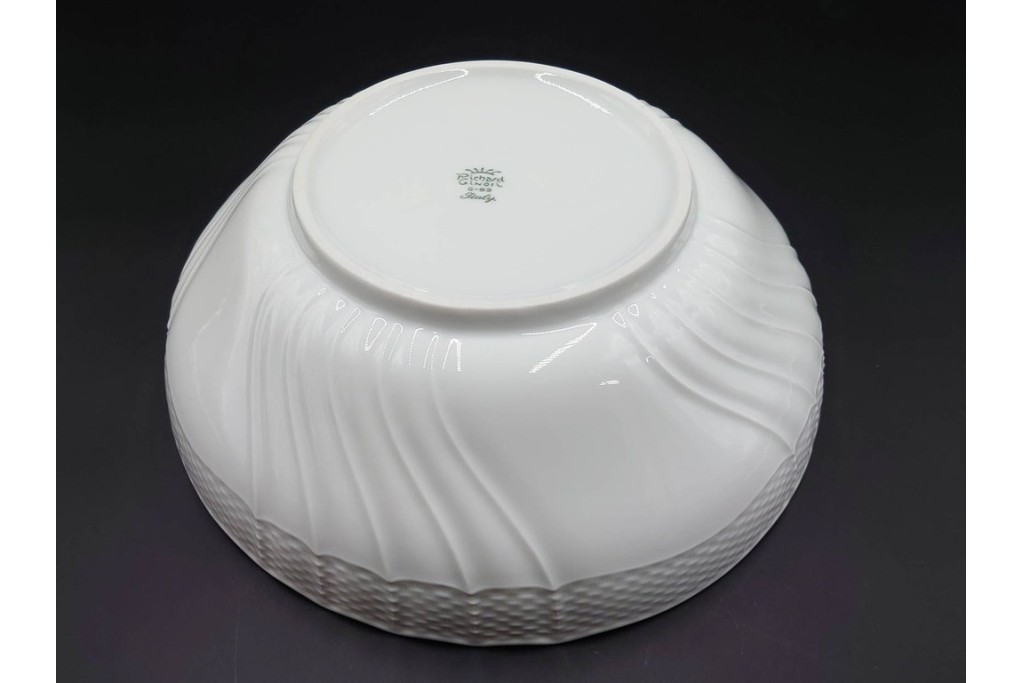 イタリア　Richard Ginori(リチャードジノリ)　ベッキオホワイト　白磁の柔らかな陰影が食卓に気品を添えるコンポート&サラダボウルセット　(R-084996)