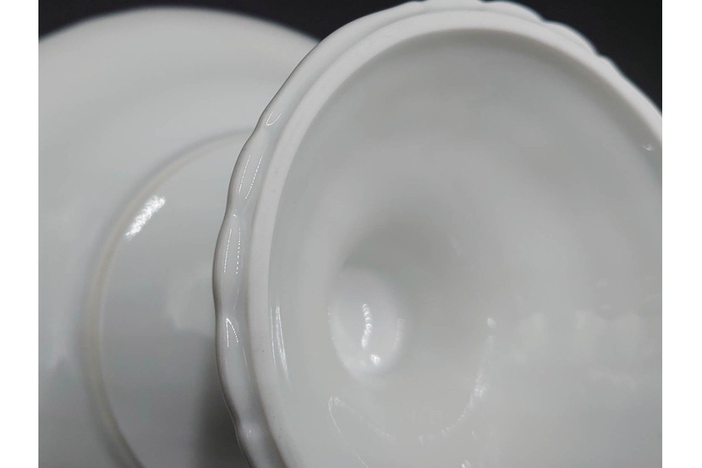 イタリア　Richard Ginori(リチャードジノリ)　ベッキオホワイト　白磁の柔らかな陰影が食卓に気品を添えるコンポート&サラダボウルセット　(R-084996)