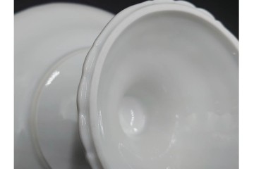 イタリア　Richard Ginori(リチャードジノリ)　ベッキオホワイト　白磁の柔らかな陰影が食卓に気品を添えるコンポート&サラダボウルセット　(R-084996)