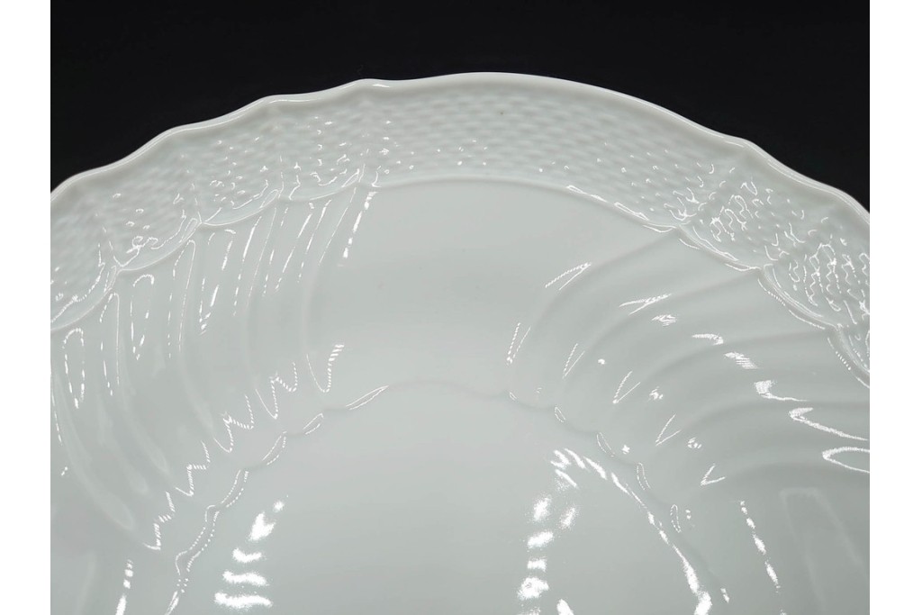 イタリア　Richard Ginori(リチャードジノリ)　ベッキオホワイト　白磁の柔らかな陰影が食卓に気品を添えるコンポート&サラダボウルセット　(R-084996)