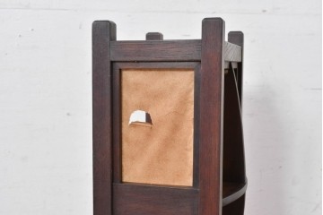 和製ヴィンテージ　希少　黒田辰秋デザイン　総欅(ケヤキ)材　和紙張りの上品な壁掛け行燈　(R-084997)