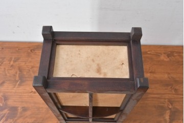 和製ヴィンテージ　希少　黒田辰秋デザイン　総欅(ケヤキ)材　和紙張りの上品な壁掛け行燈　(R-084997)