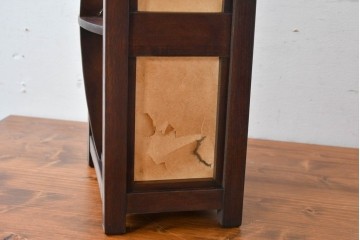 和製ヴィンテージ　希少　黒田辰秋デザイン　総欅(ケヤキ)材　和紙張りの上品な壁掛け行燈　(R-084997)