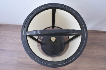 和製アンティーク　円筒形の覆いがやわらかな灯りを生む行灯　(R-084998)