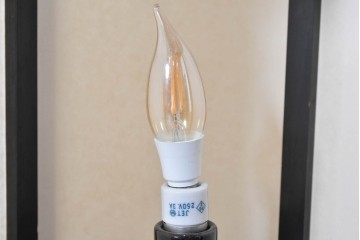 和製アンティーク　円筒形の覆いがやわらかな灯りを生む行灯　(R-084998)