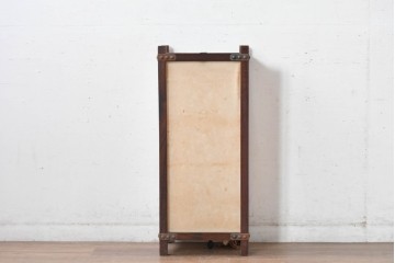 和製ヴィンテージ　民芸城山　鉄鋲がアクセントの行燈　(R-084999)