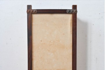 和製ヴィンテージ　民芸城山　鉄鋲がアクセントの行燈　(R-084999)