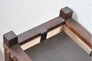 和製ヴィンテージ　民芸城山　鉄鋲がアクセントの行燈　(R-084999)