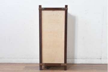 和製ヴィンテージ　民芸城山　鉄鋲がアクセントの行燈　(R-084999)