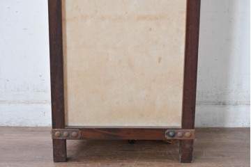 和製ヴィンテージ　民芸城山　鉄鋲がアクセントの行燈　(R-084999)