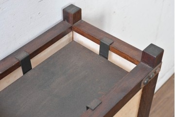 和製ヴィンテージ　民芸城山　鉄鋲がアクセントの行燈　(R-084999)