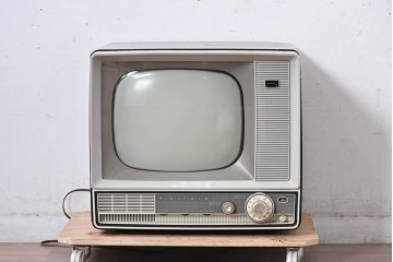 ジャンク品　和製ヴィンテージ　日立(HITACHI)　FY-830　昭和レトロな空間づくりにおすすめのブラウン管テレビ　(R-085002)