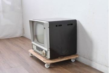 ジャンク品　和製ヴィンテージ　日立(HITACHI)　FY-830　昭和レトロな空間づくりにおすすめのブラウン管テレビ　(R-085002)