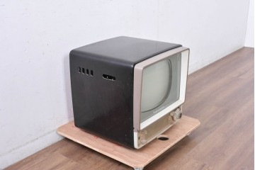 ジャンク品　和製ヴィンテージ　ナショナル製(national)　T14-R7A　昭和レトロ　ブラウン管テレビ　(R-085003)