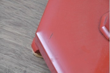 和製アンティーク　明治期　空間のアクセントになる朱塗りの燭台2台セット　(R-085005)