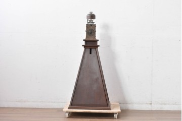 ジャンク品　部品取り品　分銅なし　干支文字盤と重厚な造形が美しい大名時計　(R-085008)