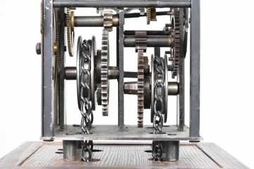 ジャンク品　部品取り品　分銅なし　干支文字盤と重厚な造形が美しい大名時計　(R-085008)