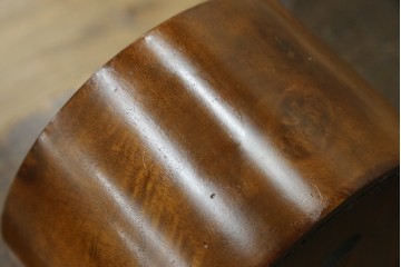 イギリスアンティーク　オーク材　置き時計　玉杢の杢目が美しいマントルクロック　(R-085010)