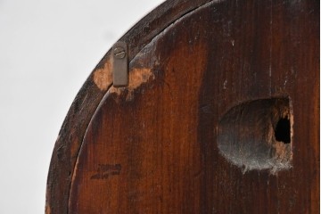 イギリスアンティーク　オーク材　気品あるアーチトップの端正な置き時計　(R-085010)