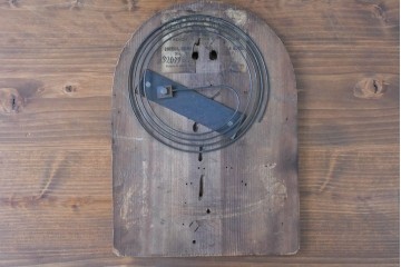 イギリスアンティーク　オーク材　気品あるアーチトップの端正な置き時計　(R-085010)