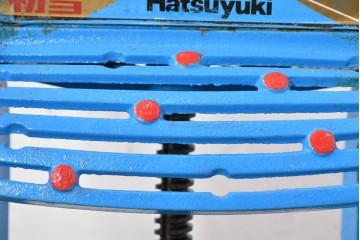 【簡易リペア限定品】和製ヴィンテージ　初雪(hatsuyuki)　HA-110-S　青と赤のレトロカラーがインテリアにも映える手動かき氷機　(R-085013)