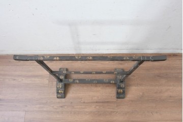 【簡易リペア限定品】　和製アンティーク　江戸～明治期　蒔絵入り　蒔絵の意匠が美しい手拭掛け　(R-085015)