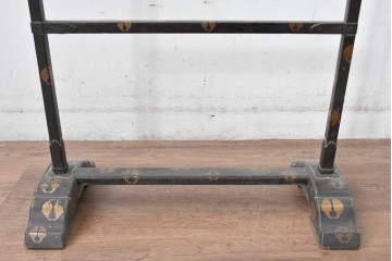 【簡易リペア限定品】　和製アンティーク　江戸～明治期　蒔絵入り　蒔絵の意匠が美しい手拭掛け　(R-085015)