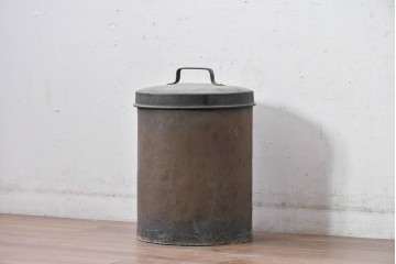 和製アンティーク　時を重ねた銅の質感が味わい深いキャニスター　(R-085018)