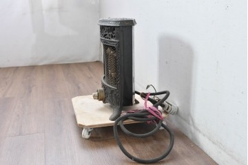 【簡易リペア限定品】　和製ヴィンテージ　内外電熱器株式会社　唐草ストーブ　優美な植物モチーフの装飾が施された置くだけで絵になる電気ストーブ　(R-085020)