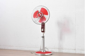 レトロ雑貨　日立製作所(HITACHI)　S-660　クラシックデザインのスタンド扇風機　外箱付き　(R-085021)