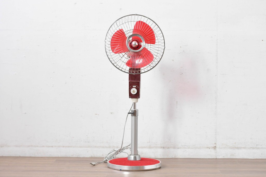 レトロ雑貨　日立製作所(HITACHI)　S-660　クラシックデザインのスタンド扇風機　外箱付き　(R-085021)