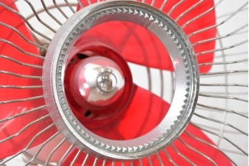 レトロ雑貨　日立製作所(HITACHI)　S-660　クラシックデザインのスタンド扇風機　外箱付き　(R-085021)