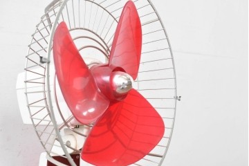 レトロ雑貨　日立製作所(HITACHI)　S-660　クラシックデザインのスタンド扇風機　外箱付き　(R-085021)