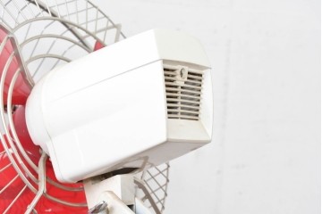 レトロ雑貨　日立製作所(HITACHI)　S-660　クラシックデザインのスタンド扇風機　外箱付き　(R-085021)