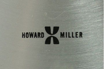 アメリカヴィンテージ　Howard Miller(ハワード ミラー)　Model No.590　マガジンラック付きウォールクロック　(R-085023)