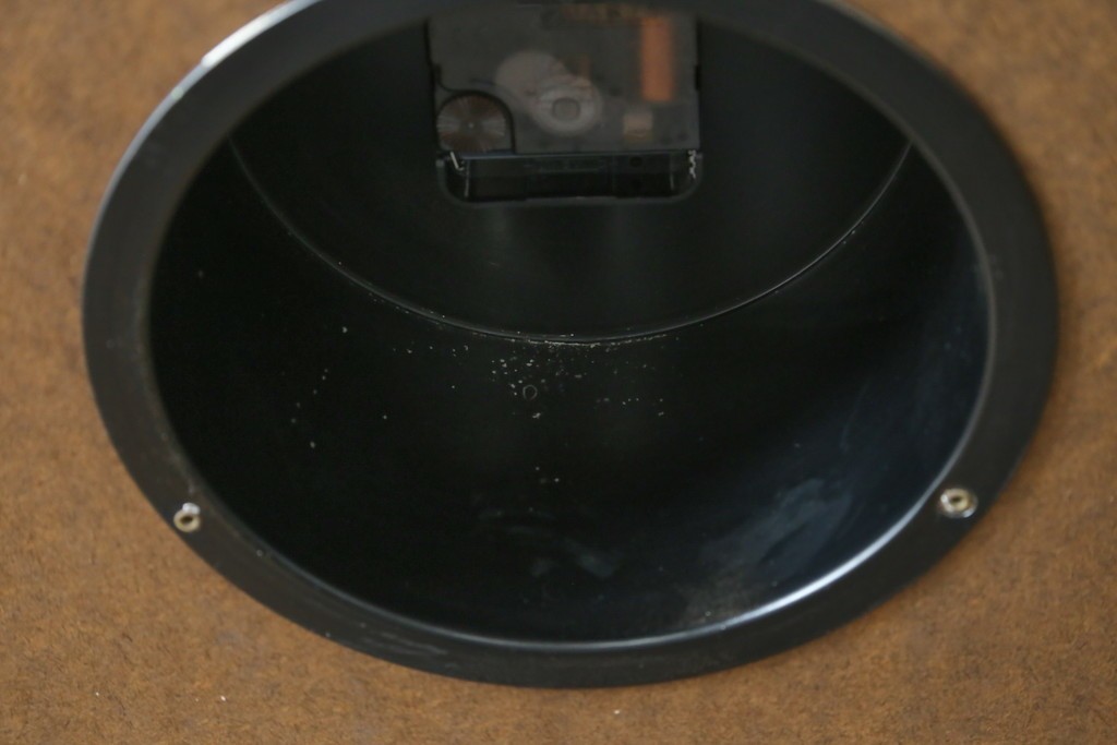 アメリカヴィンテージ　Howard Miller(ハワード ミラー)　Model No.590　マガジンラック付きウォールクロック　(R-085023)