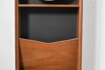 アメリカヴィンテージ　Howard Miller(ハワード ミラー)　Model No.590　マガジンラック付きウォールクロック　(R-085023)