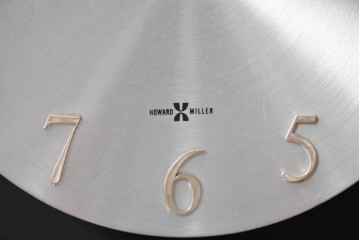 アメリカヴィンテージ　Howard Miller(ハワード ミラー)　Model No.590　マガジンラック付きウォールクロック　(R-085023)