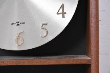 アメリカヴィンテージ　Howard Miller(ハワード ミラー)　Model No.590　マガジンラック付きウォールクロック　(R-085023)