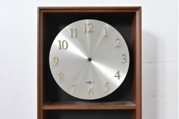 アメリカヴィンテージ　Howard Miller(ハワード ミラー)　Model No.590　マガジンラック付きウォールクロック　(R-085023)